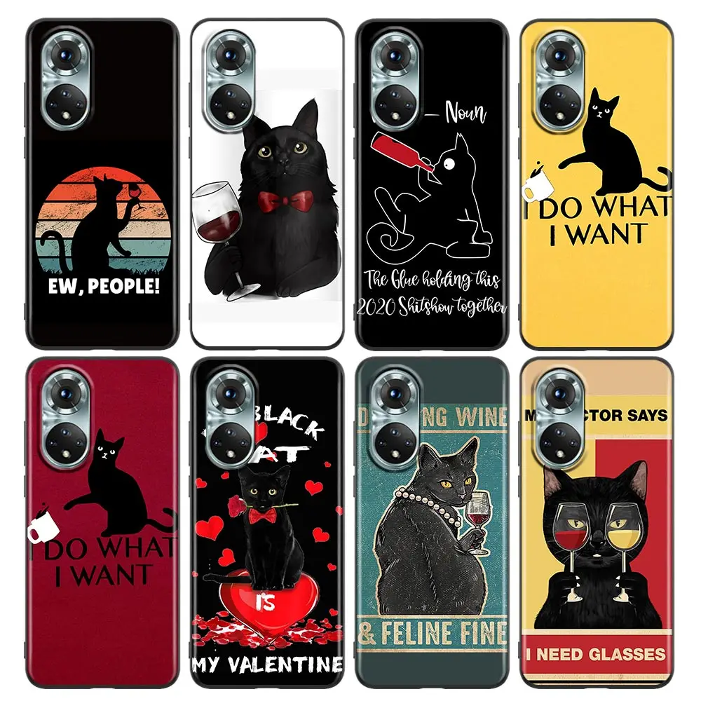 Phone Case for Honor 8X 9X Play 9A 20 21i 30i 50 60 X8 Nova 8i 9 SE Y60 Magic4 Pro Lite TPU Case Funny black Cat red wine
Phone Case for Honor 8X 9X Play 9A 20 21i 30i 50 60 X8 Nova 8i 9 SE Y60 Magic4 Pro Lite TPU Case Funny black Cat red wine