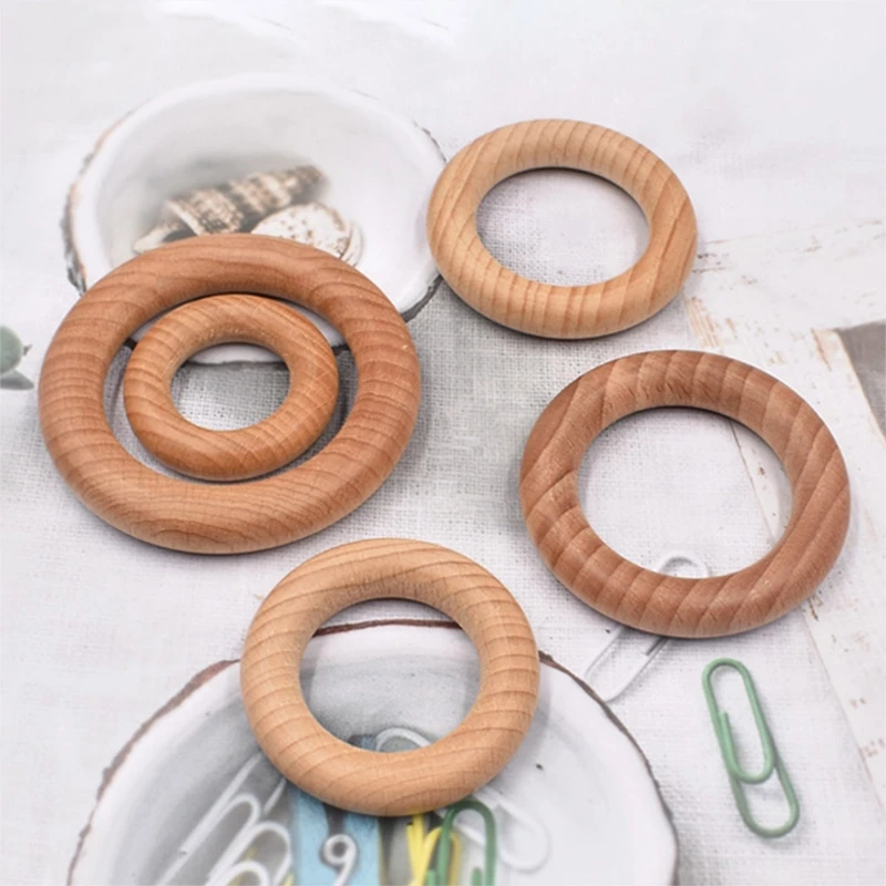 Y4QA 5Pcs Wooden Ring Baby Teether BPA Free Beech Natural Ring Wood Rodent Teething Ring Toy Montessori DIY Nursing Baby Gift
Y4QA 5Pcs Wooden Ring Baby Teether BPA Free Beech Natural Ring Wood Rodent Teething Ring Toy Montessori DIY Nursing Baby Gift
