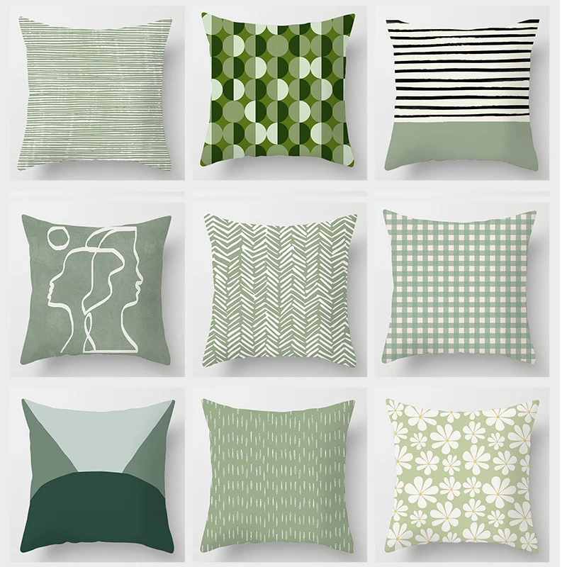 Delicate Fresh Green Pillowcase Art Pattern Cushion Cover Geometric Pillowcase Breathable Decoration
Delicate Fresh Green Pillowcase Art Pattern Cushion Cover Geometric Pillowcase Breathable Decoration