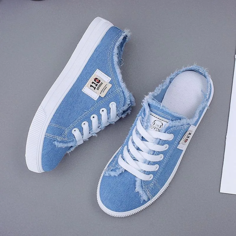 Canvas shoes new ladies in the summer of 2023, small white shoes, flat shoes, lazy shoes, one foot and a half support wholesale.
Canvas shoes new ladies in the summer of 2023, small white shoes, flat shoes, lazy shoes, one foot and a half support wholesale.