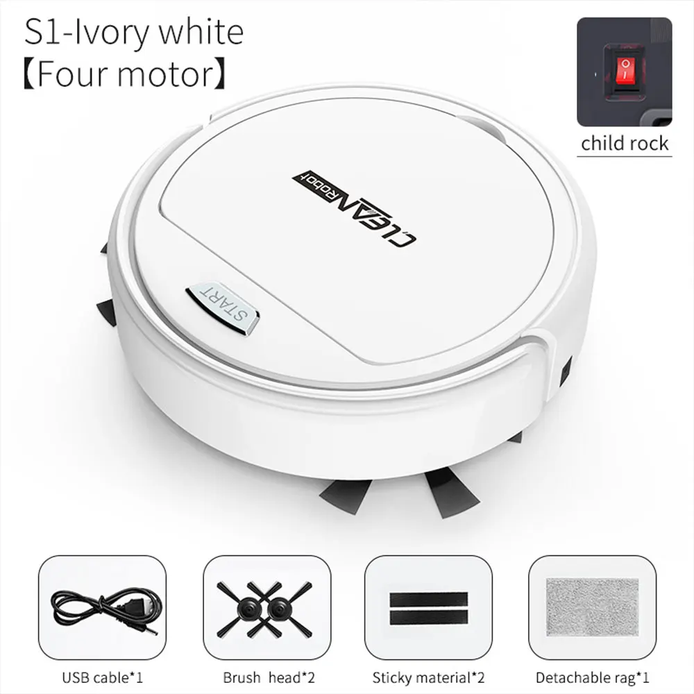 Home Multifunctional Robot Vacuum Cleaner 3 In1 Auto Rechargeable Smart Sweeping Dry Wet Sweeping Vacuum Cleaner
Home Multifunctional Robot Vacuum Cleaner 3 In1 Auto Rechargeable Smart Sweeping Dry Wet Sweeping Vacuum Cleaner