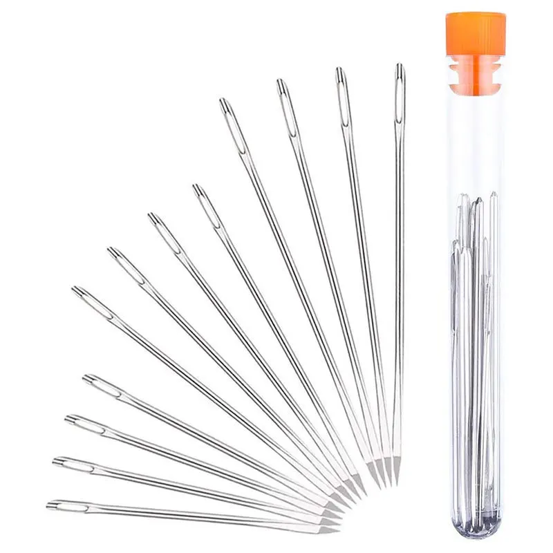 4/12PCS Professional Large-Eye Leather Stitching Needle with 3 Different Sizes for Leather Projects with Storage Container
4/12PCS Professional Large-Eye Leather Stitching Needle with 3 Different Sizes for Leather Projects with Storage Container
