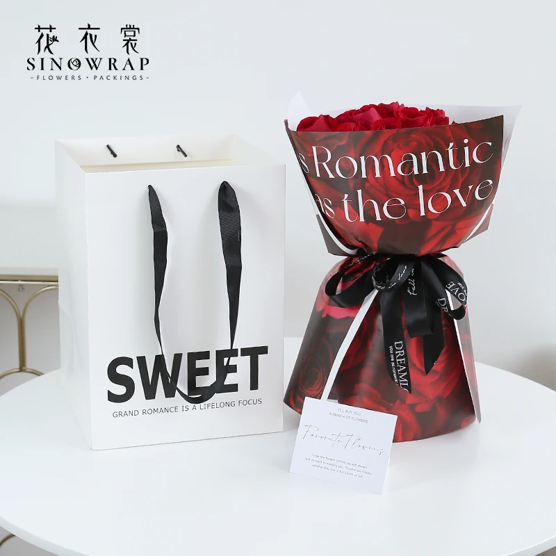 Sinowrap 5pcs/pack Fashion Flower Wrapping Boxes High Quality Bouquet Packing Bag Hot Sale Ice Cream Floral Wapper Exclusive Box
Sinowrap 5pcs/pack Fashion Flower Wrapping Boxes High Quality Bouquet Packing Bag Hot Sale Ice Cream Floral Wapper Exclusive Box