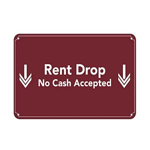 Vincenicy Metal Sign Great Aluminum Tin Sign Rent Drop No Cash Accepted Style 4 Feature Department
Vincenicy Metal Sign Great Aluminum Tin Sign Rent Drop No Cash Accepted Style 4 Feature Department