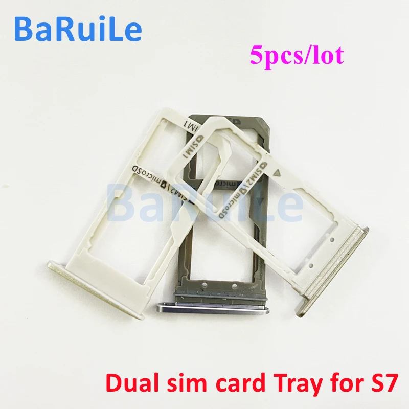 BaRuiLe 5 шт. металлический пластиковый держатель слота Nano для двух Sim-карт Samsung Galaxy S7
