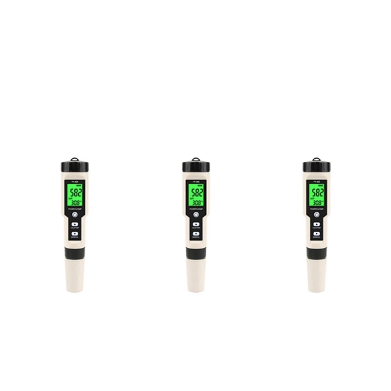 3X New YY-400 Hydrogen Ion Concentration Water Quality Test Pen PH/ORP/H2 And TEM 4 In 1 Digital Drinking Water Meter
3X New YY-400 Hydrogen Ion Concentration Water Quality Test Pen PH/ORP/H2 And TEM 4 In 1 Digital Drinking Water Meter
