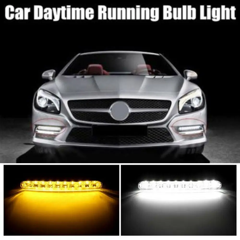 New Driving 30 LED Car Auto Daytime Running Light DRL White&Amber Turn Signal Lamp
New Driving 30 LED Car Auto Daytime Running Light DRL White&Amber Turn Signal Lamp
