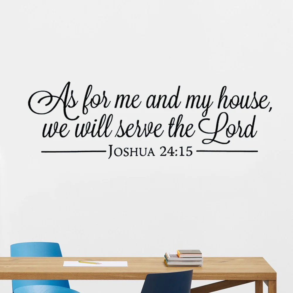 Joshua 24:15 Bible Verses Vinyl Wall Stickers Quotes Scripture Word Bedroom Decals Home Decoration Removable Murals
Joshua 24:15 Bible Verses Vinyl Wall Stickers Quotes Scripture Word Bedroom Decals Home Decoration Removable Murals