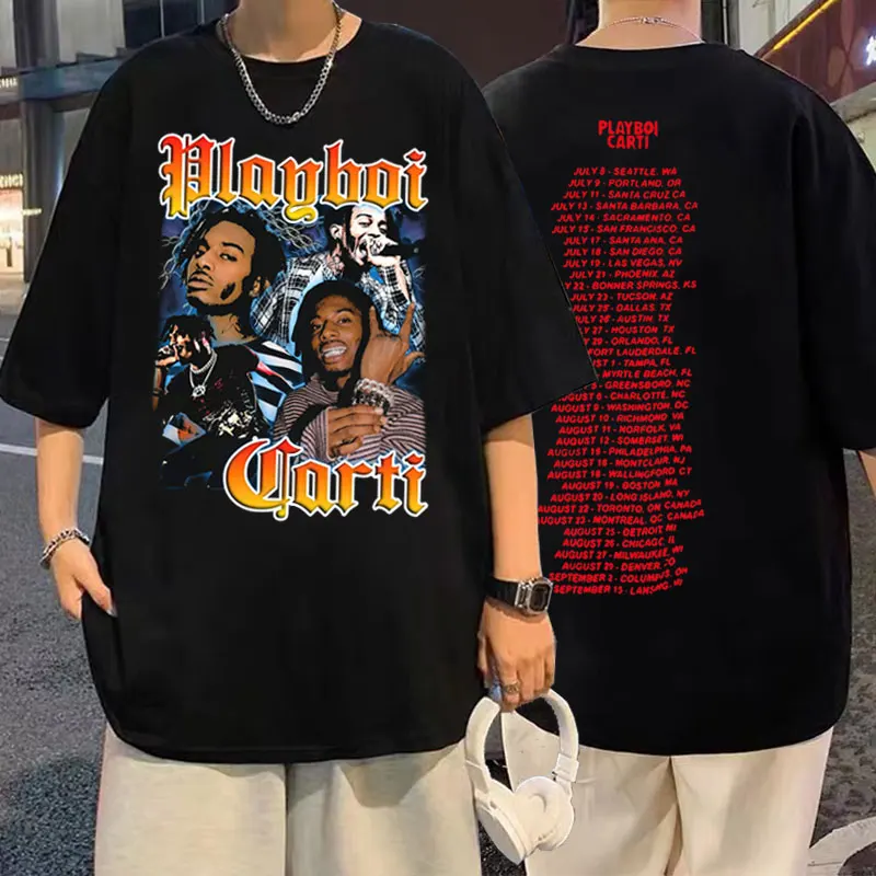 Hip Hop Playboi Carti Men Women Oversized Fashion Graphic Tshirt Heavyweight T-shirts Male Cotton Streetwear Man Crewneck Tees
Hip Hop Playboi Carti Men Women Oversized Fashion Graphic Tshirt Heavyweight T-shirts Male Cotton Streetwear Man Crewneck Tees