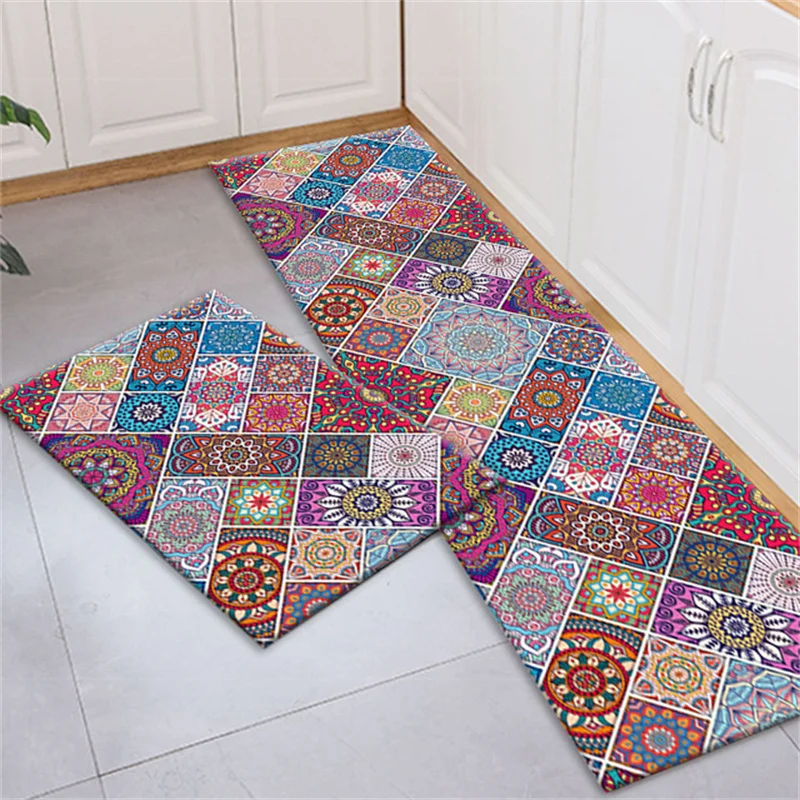 Bohemia Kitchen Mat Entrance Doormat Hallway Balcony Living Room Decor Rug Mandala Kitchen Rug Bathroom Mat Home Decor Rug Mat 
Bohemia Kitchen Mat Entrance Doormat Hallway Balcony Living Room Decor Rug Mandala Kitchen Rug Bathroom Mat Home Decor Rug Mat