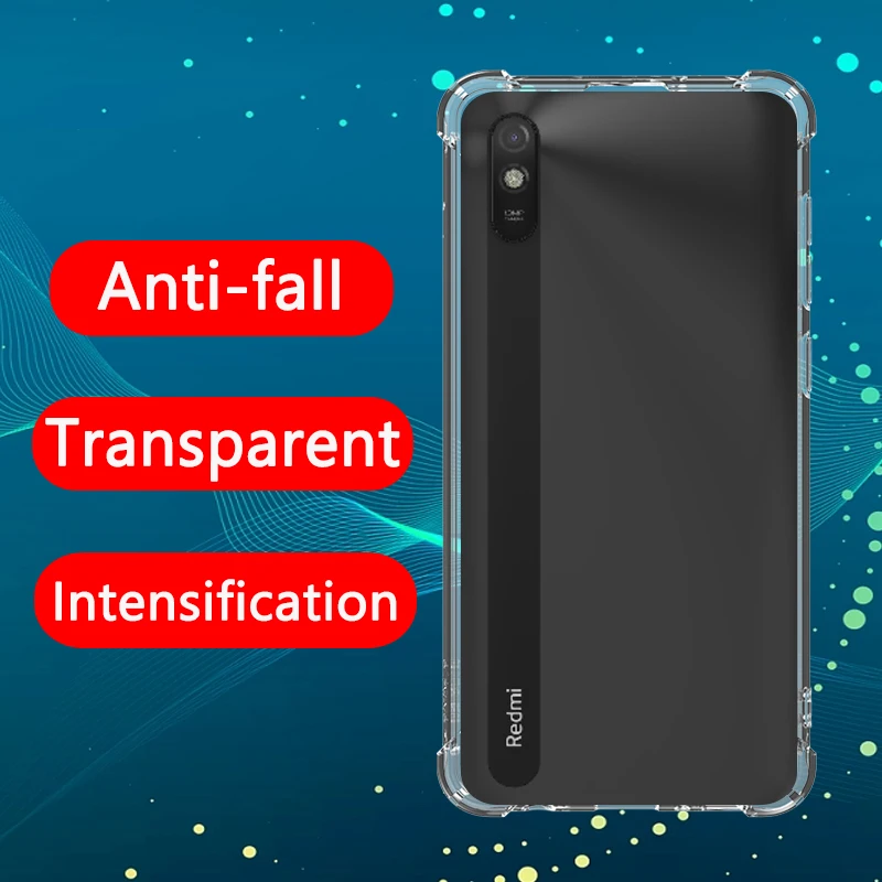 Airbag Shockproof Fine hole Transparent Phone Case For Xiaomi Redmi 9AT case Anti-drop Lens Protection Clear Case
Airbag Shockproof Fine hole Transparent Phone Case For Xiaomi Redmi 9AT case Anti-drop Lens Protection Clear Case
