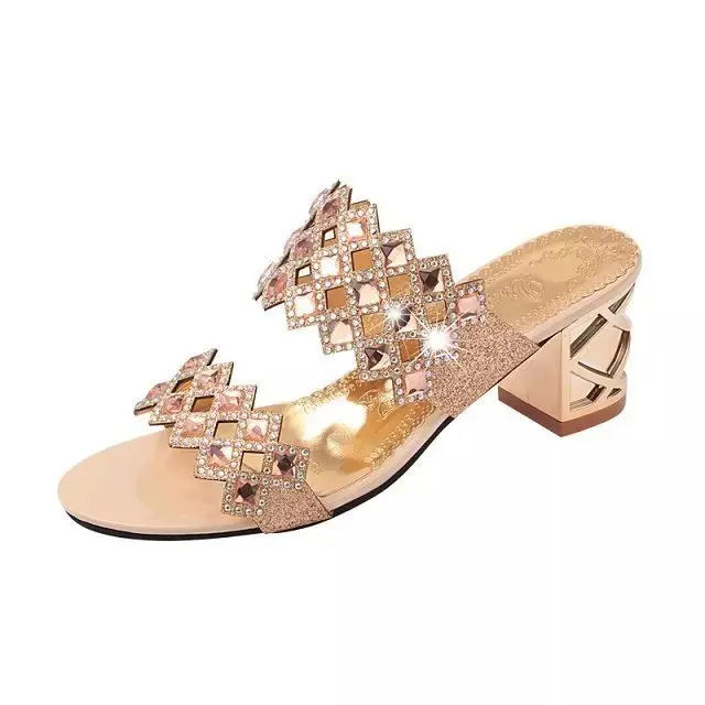 2022 New Hot Summer Elegant Fashion Women Casual Shoes Thick with Sandals Peep-toe Beach Shoes Mid Heel Bright Gold Silver
2022 New Hot Summer Elegant Fashion Women Casual Shoes Thick with Sandals Peep-toe Beach Shoes Mid Heel Bright Gold Silver