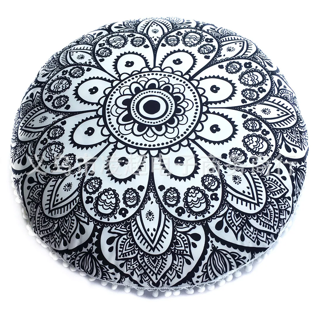 

43/73cm Mandala Floor Pillows Case Bohemian Meditation Cushion Cover Round Flower Print Pouf Retro Boho Tapestry Cover Cases 1PC