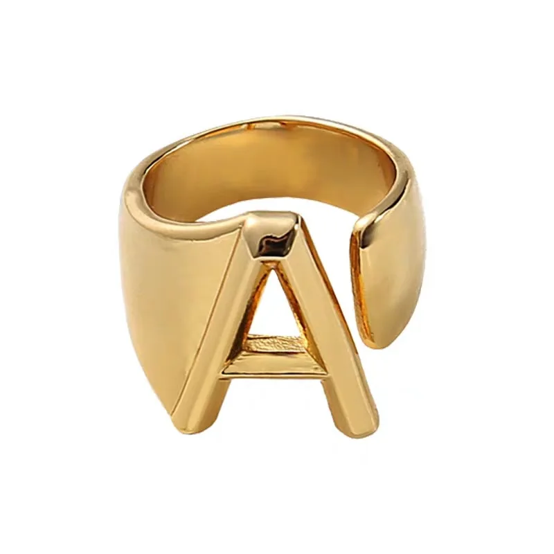 Initial A-Z Letter Vintage Gold Open Hollow Rings for women Fashion Joker Alphabet ring Adjustable Jewelry Accessories Bijoux
Initial A-Z Letter Vintage Gold Open Hollow Rings for women Fashion Joker Alphabet ring Adjustable Jewelry Accessories Bijoux