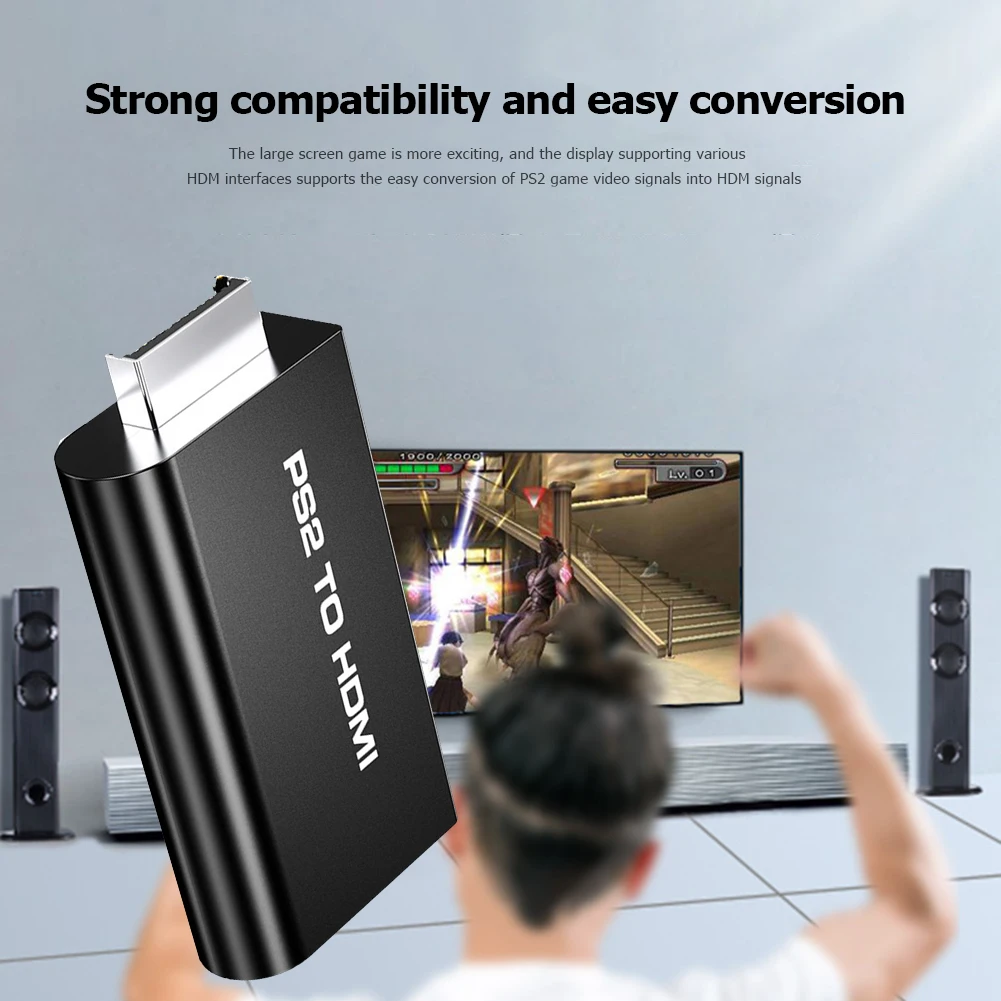 Video Converter Lightness and Portability No Space Occupy with Audio Power Output Support Plug Play for PS2 to HDMI-compatible
Video Converter Lightness and Portability No Space Occupy with Audio Power Output Support Plug Play for PS2 to HDMI-compatible
