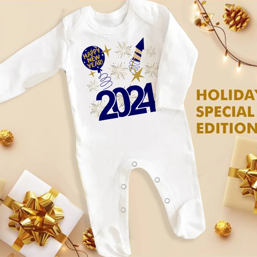 Hello 2024 Baby Sleepsuit Bodysuit Happy New Year Newborn Babygrow Outfit Jumpsuit Winter Infant Footies Long Sleeve Romper
Hello 2024 Baby Sleepsuit Bodysuit Happy New Year Newborn Babygrow Outfit Jumpsuit Winter Infant Footies Long Sleeve Romper