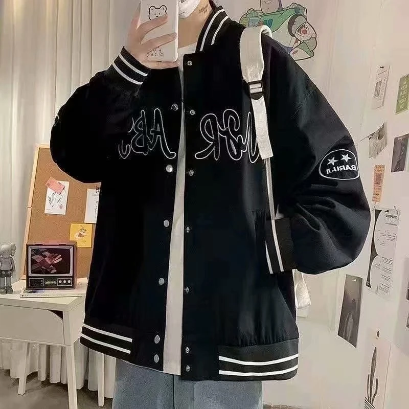 2023 Spring Letter Printed Men's Jacket Coat Stitching Embroidery Baseball Uniform Couples y2k hombre Casual Loose jacket
2023 Spring Letter Printed Men's Jacket Coat Stitching Embroidery Baseball Uniform Couples y2k hombre Casual Loose jacket