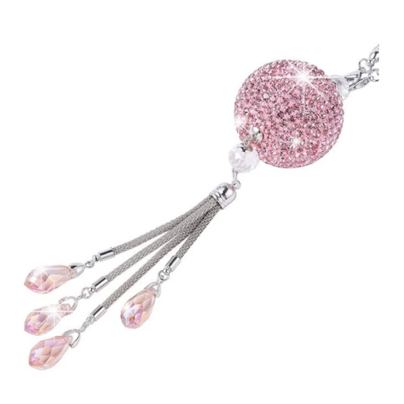 Car Pink Crystal Ball Pendant Cross-border Bling Diamond-encrusted Car Rearview Mirror Full of Diamond Decoration Ornaments
Car Pink Crystal Ball Pendant Cross-border Bling Diamond-encrusted Car Rearview Mirror Full of Diamond Decoration Ornaments