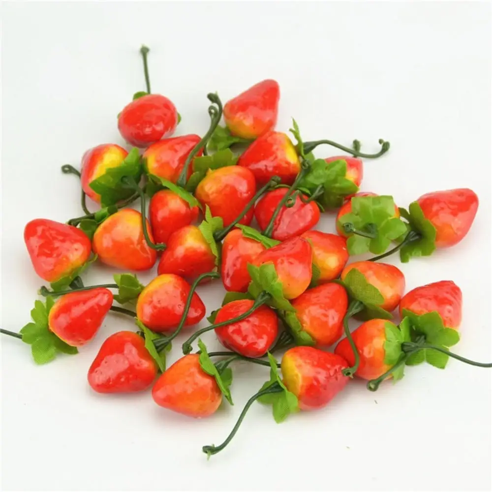 20PCS Artificial Strawberry Lifelike Fruit Plastic Strawberries Photography Prop Home Kitchen Cabinet Party Ornament Decor
20PCS Artificial Strawberry Lifelike Fruit Plastic Strawberries Photography Prop Home Kitchen Cabinet Party Ornament Decor