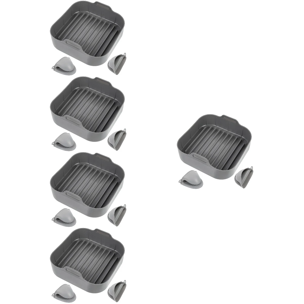 5 Sets Accessory Portable Air Fryer Basket Air Fryer Accessory for Kitchen Home Air Fryer
5 Sets Accessory Portable Air Fryer Basket Air Fryer Accessory for Kitchen Home Air Fryer
