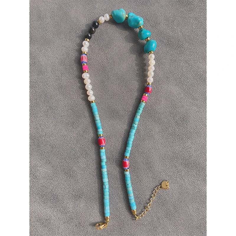 Натуральная бирюза Blue Beads ожерелье в богемном стиле, праздничное пресноводное перламутровое ожерелье, высокое качество, ювелирные изделия, ...
Натуральная бирюза Blue Beads ожерелье в богемном стиле, праздничное пресноводное перламутровое ожерелье, высокое качество, ювелирные изделия, ...