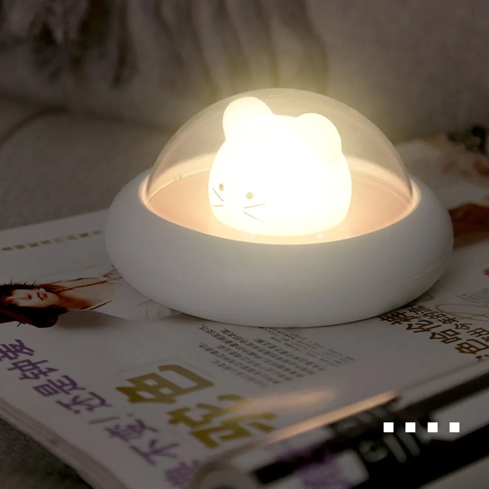 LED Cute Table Lamps for Bedroom Space Night Light USB Charge Dimming Desk Lamp Mouse Lighting Infantil Children Gift Holiday
LED Cute Table Lamps for Bedroom Space Night Light USB Charge Dimming Desk Lamp Mouse Lighting Infantil Children Gift Holiday