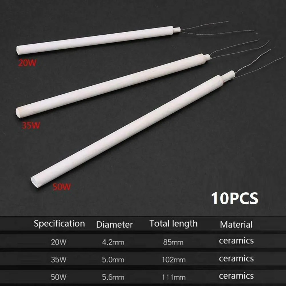 10 Pcs Soldering Iron Heating Element Ceramic Electric Heater 220V 20W/35W/50W Adjustable Temperature Solder Internal Adapters
10 Pcs Soldering Iron Heating Element Ceramic Electric Heater 220V 20W/35W/50W Adjustable Temperature Solder Internal Adapters