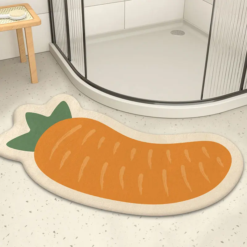 Carrot Shaped Curved Floor Mat Bathroom Anti-Slip Rug Entrance Doormat Bedroom Girl Decoration Bedside Carpet Washable
Carrot Shaped Curved Floor Mat Bathroom Anti-Slip Rug Entrance Doormat Bedroom Girl Decoration Bedside Carpet Washable