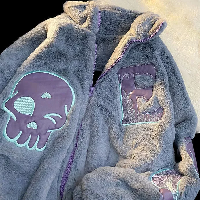 2022New 2021 new embroidery letters imitation rabbit fur zipper jacket women loose ins street furry Y2K casual all-match jacket
2022New 2021 new embroidery letters imitation rabbit fur zipper jacket women loose ins street furry Y2K casual all-match jacket