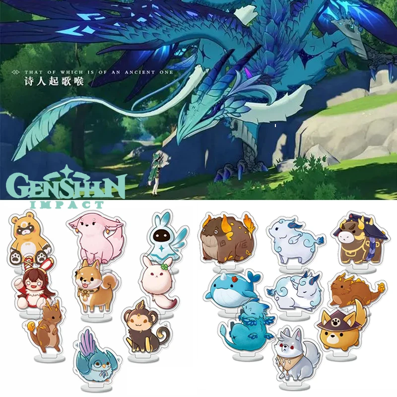 9pcs/set Game Genshin Impact Anime Accessories Zhongli Acrylic Stand Pets Cute Animal Model Plate Desk Decor Standing Gifts
9pcs/set Game Genshin Impact Anime Accessories Zhongli Acrylic Stand Pets Cute Animal Model Plate Desk Decor Standing Gifts