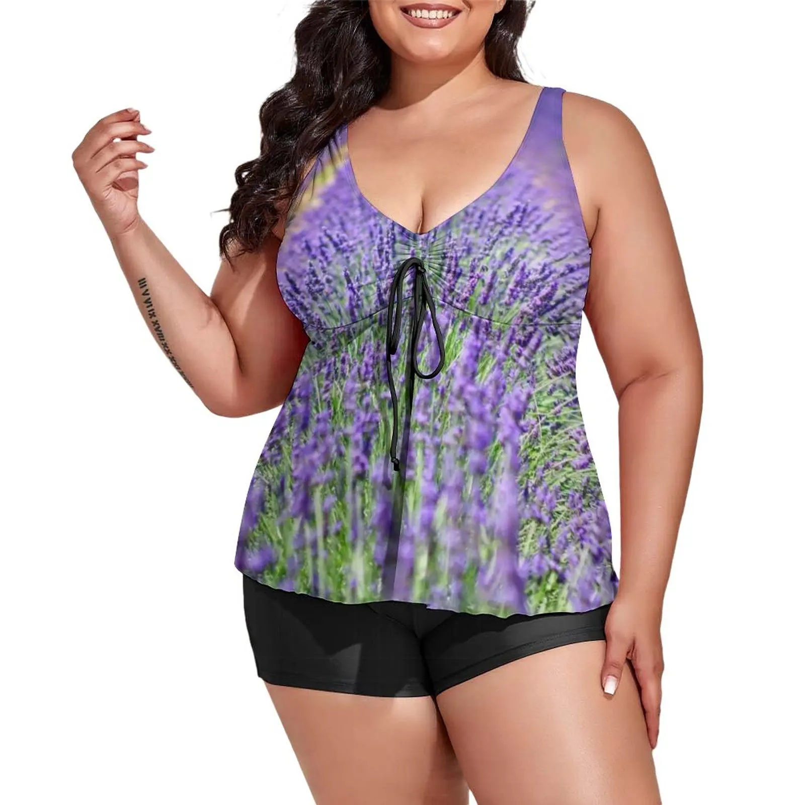 Fields of Lavender Tankini Swimsuit Nature Purple Flowers Pool Swimwear Two Piece Set Vintage Bathing Suit Beachwear Large Size
Fields of Lavender Tankini Swimsuit Nature Purple Flowers Pool Swimwear Two Piece Set Vintage Bathing Suit Beachwear Large Size
