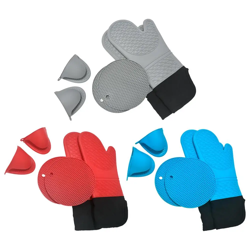6pcs Kitchen Silicone Oven Mittens Set Heat Resistant Mini Oven Gloves Hot Pads Pot Holders For Kitchen Baking Cooking Wholesale
6pcs Kitchen Silicone Oven Mittens Set Heat Resistant Mini Oven Gloves Hot Pads Pot Holders For Kitchen Baking Cooking Wholesale