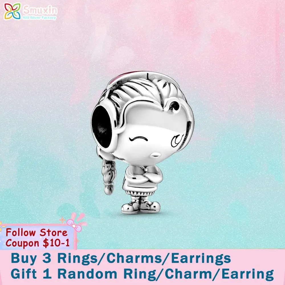 Smuxin 925 Sterling Silver Beads Girl Teenager Charms fit Original Pandora Bracelets for Women Jewelry Making Birthday Gift
Smuxin 925 Sterling Silver Beads Girl Teenager Charms fit Original Pandora Bracelets for Women Jewelry Making Birthday Gift