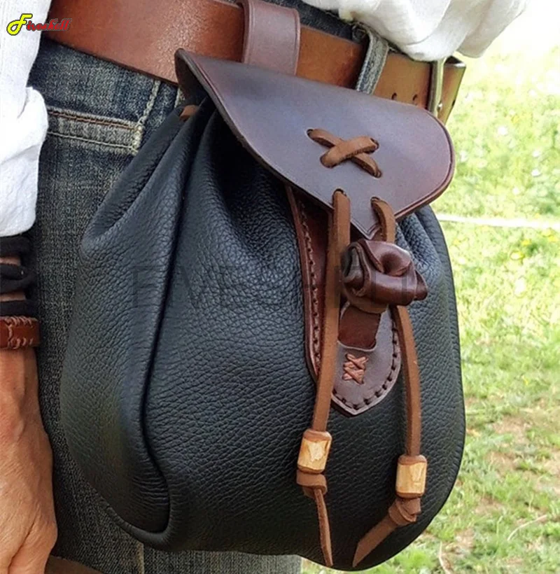 Renaissance Medieval Accessories Leather Belt Bag Viking Cosplay Steampunk Drawstring Purse For Men Women Larp Cosplay Prop
Renaissance Medieval Accessories Leather Belt Bag Viking Cosplay Steampunk Drawstring Purse For Men Women Larp Cosplay Prop
