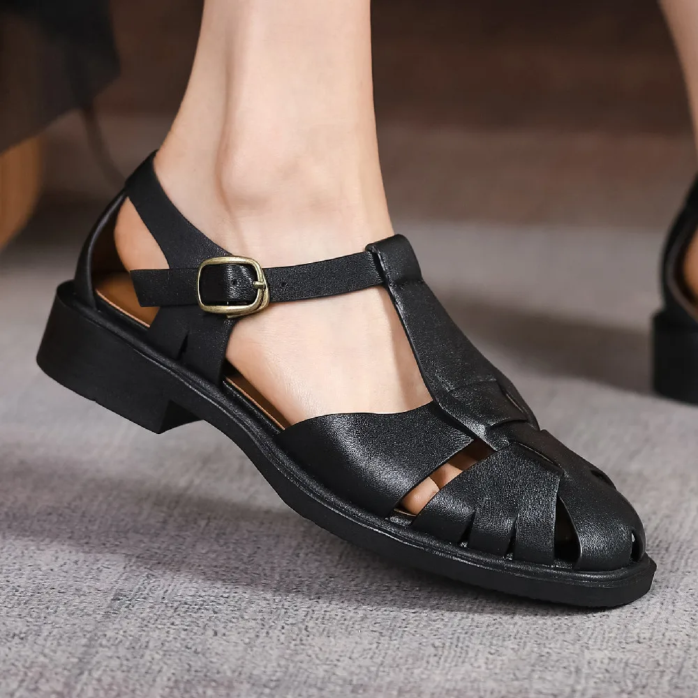 Сандалии женские из натуральной кожи, тонкий плетеный Т-образный ремешок, плоская подошва, ажурные дышащие, повседневная обувь в римском ст...
Сандалии женские из натуральной кожи, тонкий плетеный Т-образный ремешок, плоская подошва, ажурные дышащие, повседневная обувь в римском ст...