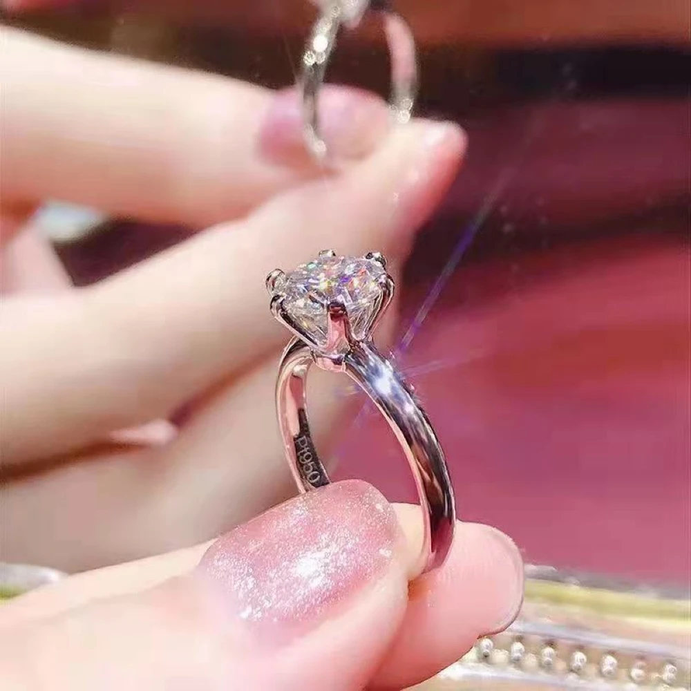 Six Claws Copper Plated Silver 8mm 2 Carat Adjustable Women Female Ring Bijoux Resizeable Wedding Finger Jewelry Free Shipping
Six Claws Copper Plated Silver 8mm 2 Carat Adjustable Women Female Ring Bijoux Resizeable Wedding Finger Jewelry Free Shipping