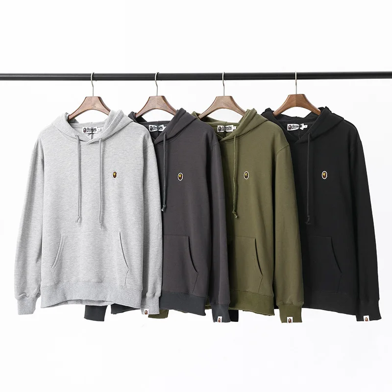Bape Hoodies Solid Color Ape Head Logo Embroidery Pullovers Men Women Spring Autumn Sweatshirts Black Clothing 2022
Bape Hoodies Solid Color Ape Head Logo Embroidery Pullovers Men Women Spring Autumn Sweatshirts Black Clothing 2022