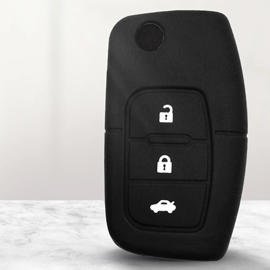 ECUTOOL Silicone Car Flip Folding Key Cover Remote Case for Ford Fiesta Focus 2 Ecosport Kuga Escape 3 Buttons
ECUTOOL Silicone Car Flip Folding Key Cover Remote Case for Ford Fiesta Focus 2 Ecosport Kuga Escape 3 Buttons