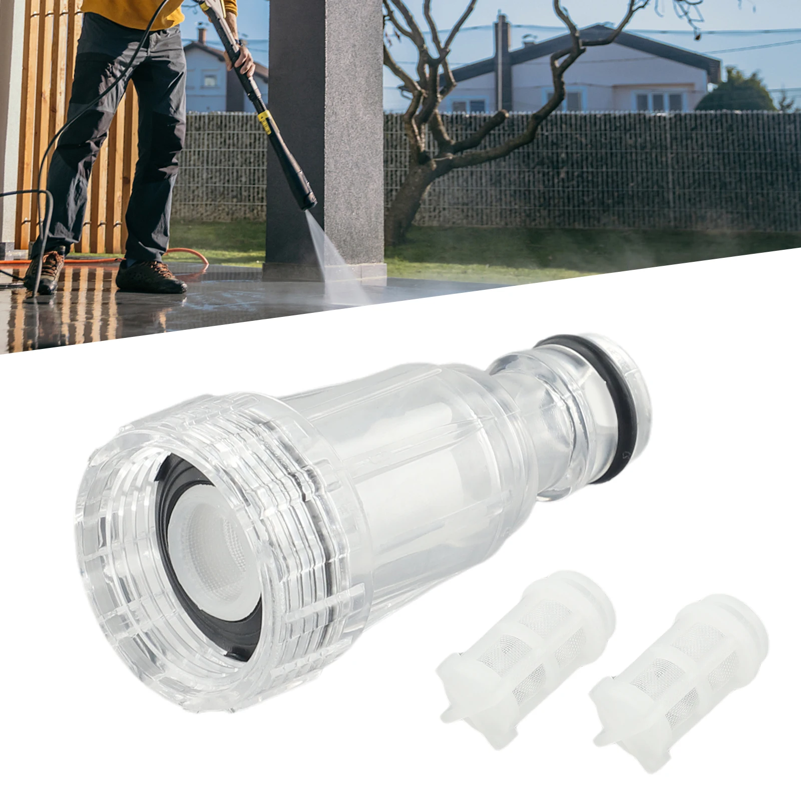 1set Transparent 3cm Plastic High Pressure Cleaning Machine Filter Set For Karcher K2-K7 Series Pressure Washers Power Tool Part
1set Transparent 3cm Plastic High Pressure Cleaning Machine Filter Set For Karcher K2-K7 Series Pressure Washers Power Tool Part