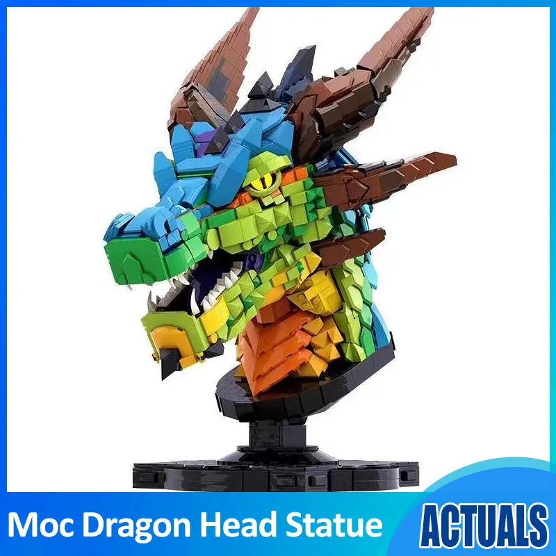 Статуэтка Moc С Головой Дракона, модель китайского зодиака, украшение в виде животного, набор строительных блоков, конструктор, кирпичи, игрушки «сделай сам» для детей, подарки
Статуэтка Moc С Головой Дракона, модель китайского зодиака, украшение в виде животного, набор строительных блоков, конструктор, кирпичи, игрушки «сделай сам» для детей, подарки