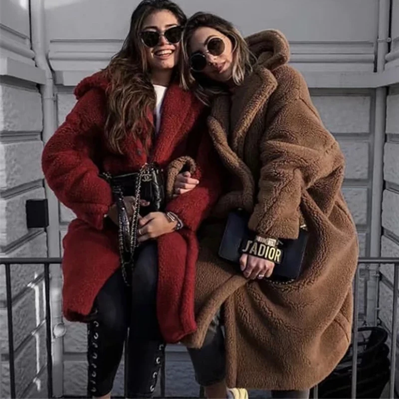Fashion Women Faux Fur Coat 2022 Winter Faux Teddy Coat Long Fur Coat Thick Warm Jacket Outwear
Fashion Women Faux Fur Coat 2022 Winter Faux Teddy Coat Long Fur Coat Thick Warm Jacket Outwear