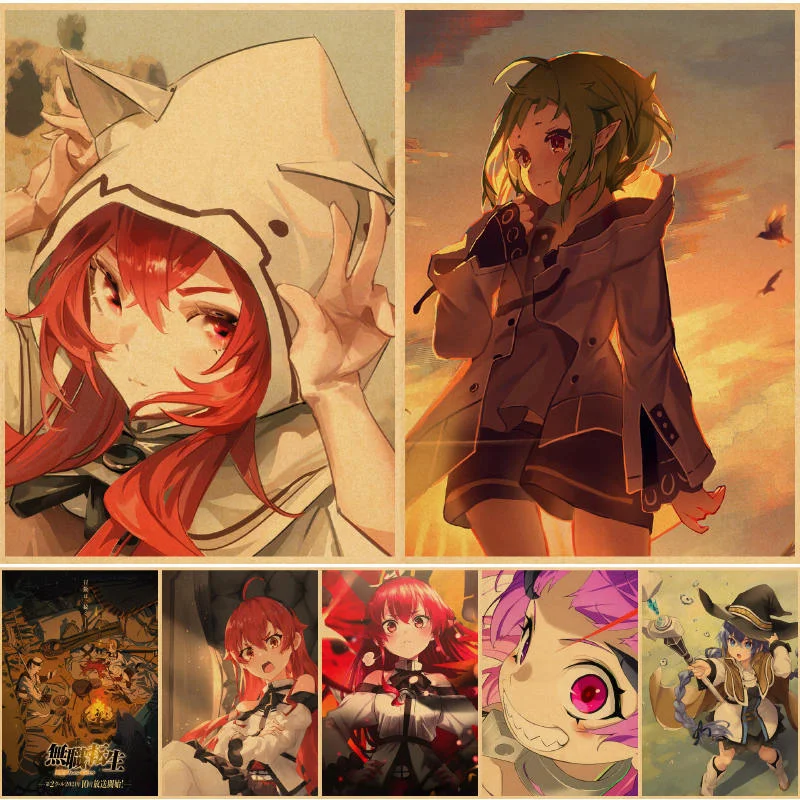 Настенные постеры Mushoku Tensei, постеры, винтажные обои с рисунком дома, спальни, аниме, Художественная печать
Настенные постеры Mushoku Tensei, постеры, винтажные обои с рисунком дома, спальни, аниме, Художественная печать
