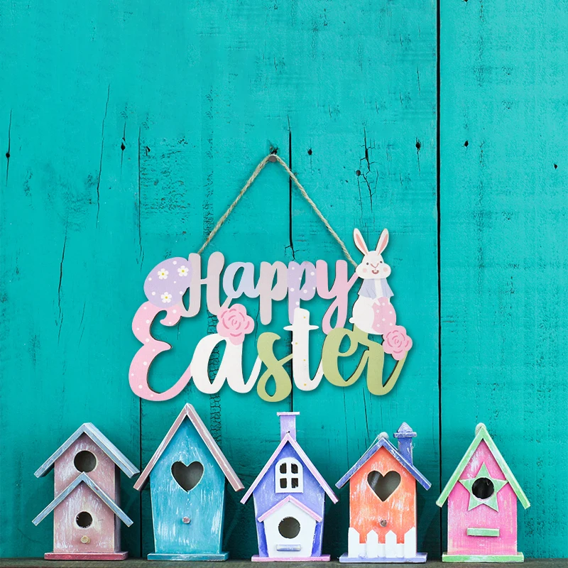 Easter Gifts Happy Easter Wood Plaque Wooden Rabbit Hanging Pendant Festival Wall Door Decorative Sign DIY Easter Wreath Decor
Easter Gifts Happy Easter Wood Plaque Wooden Rabbit Hanging Pendant Festival Wall Door Decorative Sign DIY Easter Wreath Decor