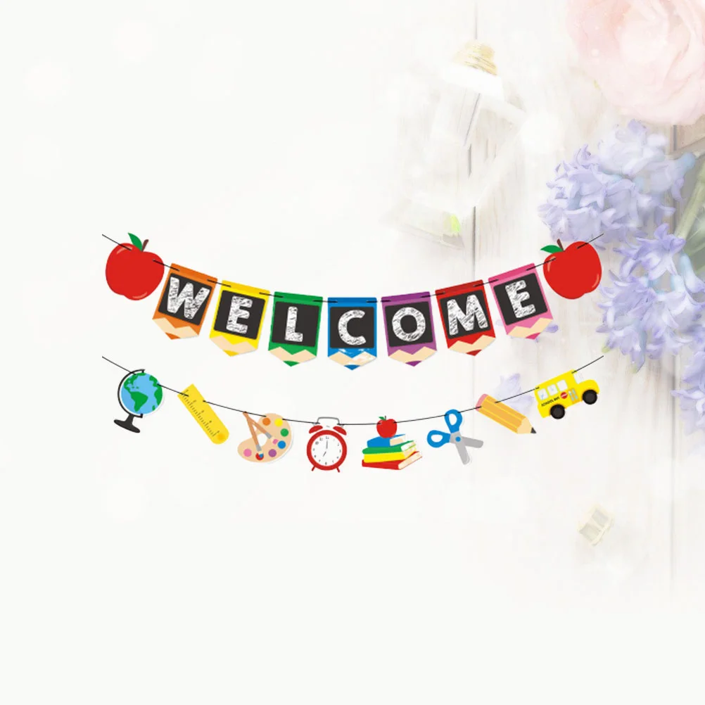School Welcome Banner Backday First Bunting Partyclasssupplies Sign Flag Decorations Shool Classroom Banners Starting
School Welcome Banner Backday First Bunting Partyclasssupplies Sign Flag Decorations Shool Classroom Banners Starting