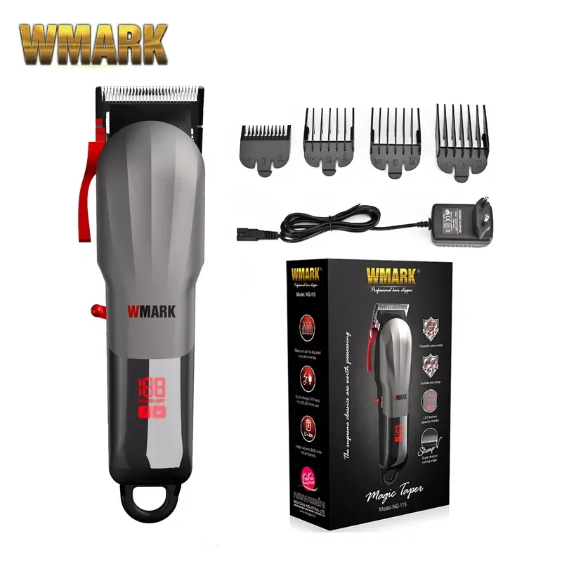 New WMARK NG-115 Professional Hair Clipper Barber Trimmer For Men Rechargeable Cordless Hair Trimmer With LED Display
New WMARK NG-115 Professional Hair Clipper Barber Trimmer For Men Rechargeable Cordless Hair Trimmer With LED Display