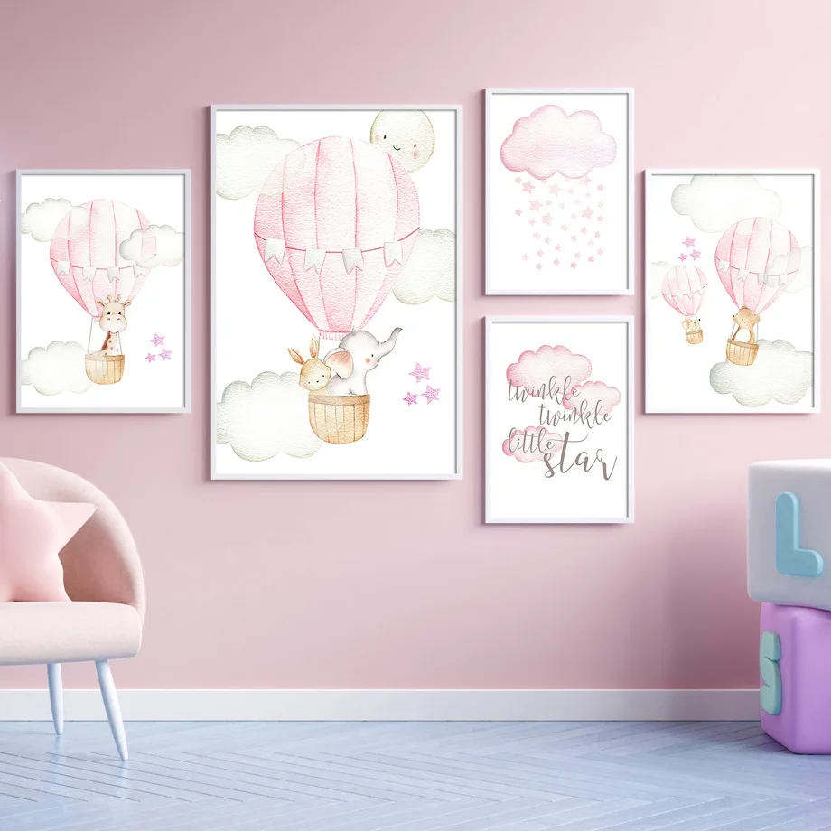 Elephant Giraffe Bear Balloon Cloud Star Wall Art Canvas Painting Nordic Posters And Prints Wall Pictures Baby Kids Room Decor
Elephant Giraffe Bear Balloon Cloud Star Wall Art Canvas Painting Nordic Posters And Prints Wall Pictures Baby Kids Room Decor