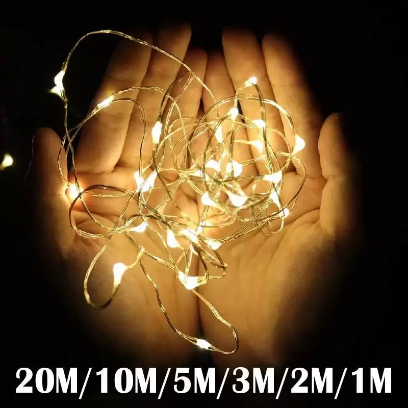 2M 5M 20M 200 LEDS Starry String Battery Lights Fairy Micro LED Transparent Copper Wire for Party Christmas Wedding 9 Colors
2M 5M 20M 200 LEDS Starry String Battery Lights Fairy Micro LED Transparent Copper Wire for Party Christmas Wedding 9 Colors