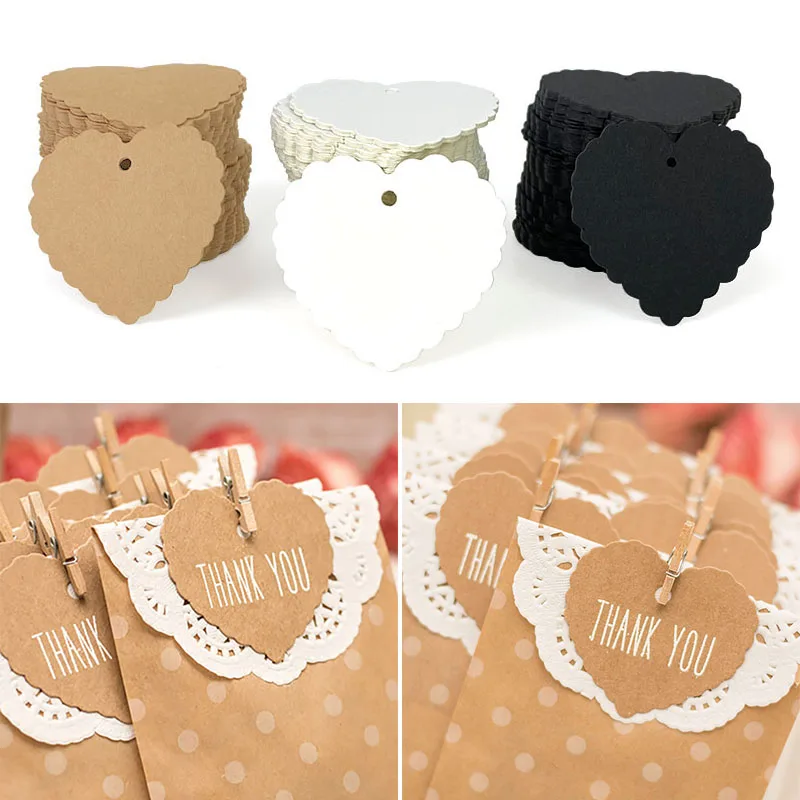 100pcs Blank Heart Shaped White Black Brown Kraft Paper Tags Birthday Party Price Tags Gift Paper Labels Card Packaging Hang Tag
100pcs Blank Heart Shaped White Black Brown Kraft Paper Tags Birthday Party Price Tags Gift Paper Labels Card Packaging Hang Tag