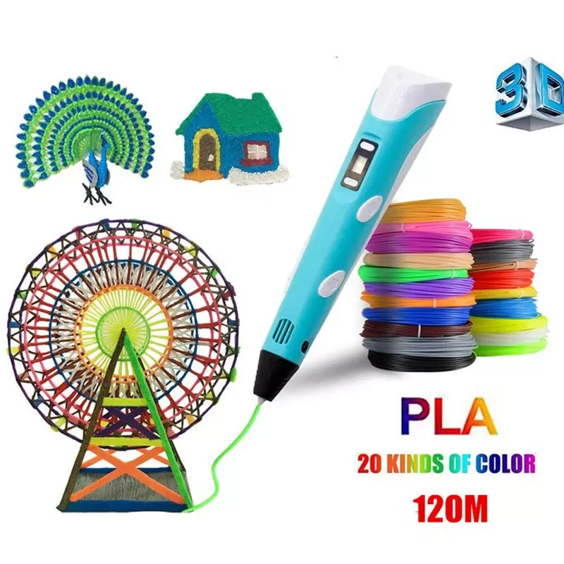 3D Pen 3D Drawing Printing Printer Pen For Kids USB Charge 1.75mm PLA Filament Refills 20 Colors LCD Display 3D Drawing Pen
3D Pen 3D Drawing Printing Printer Pen For Kids USB Charge 1.75mm PLA Filament Refills 20 Colors LCD Display 3D Drawing Pen