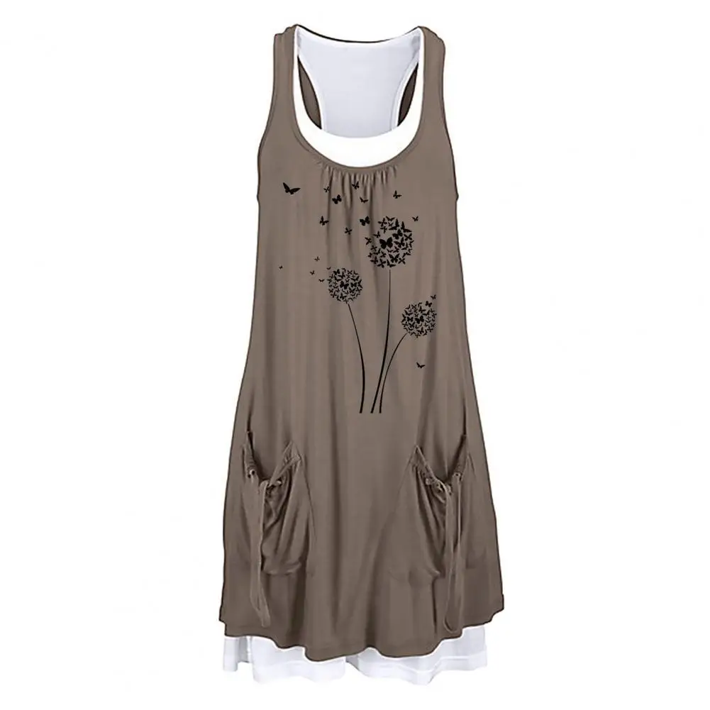 Summer Dress Casual Loose Fake Two Dandelions Dress Fashion Beach Style Temperamental vestido de mujer платья для женщин
Summer Dress Casual Loose Fake Two Dandelions Dress Fashion Beach Style Temperamental vestido de mujer платья для женщин